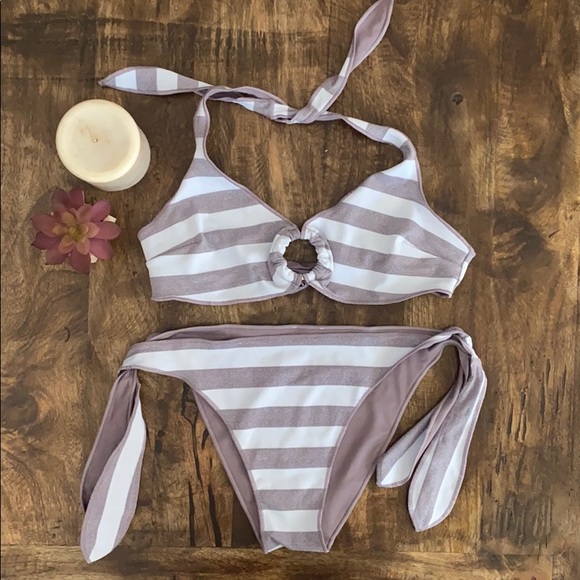 Other - Striped tie bikini